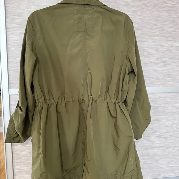 SANCTUARY ARMY GREEN RAIN COAT SIZE SMALL - Picture 13 of 15